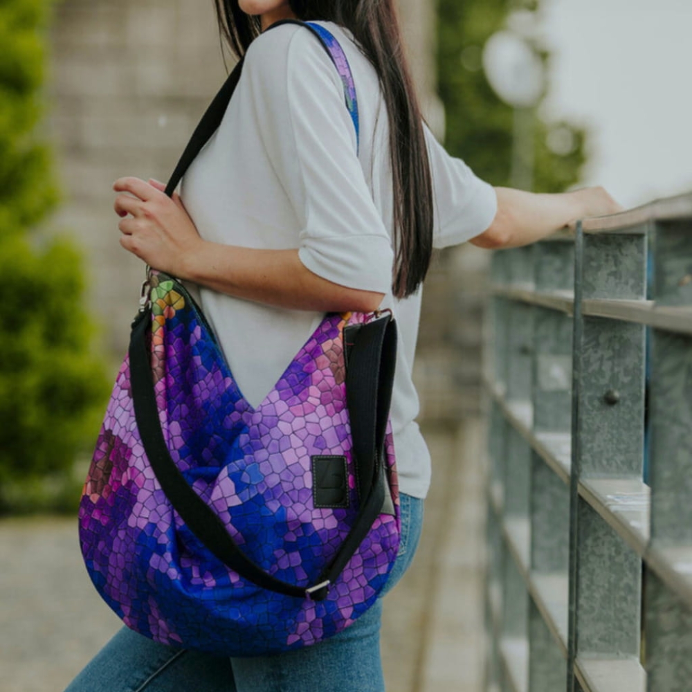 Fioletowa torba miejska Zieliński Bags