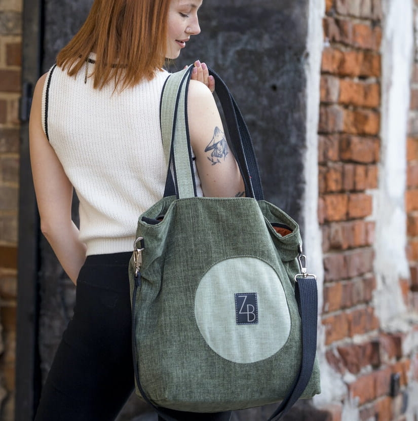 Zielona torba miejska Zieliński Bags