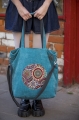 Turkusowa torba z mandalą Zieliński Bags