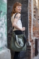 Duża zielona torba miejska Zieliński Bags