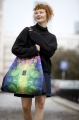 Zielona miejska duża torba Zieliński Bags