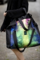 Zielona miejska duża torba Zieliński Bags