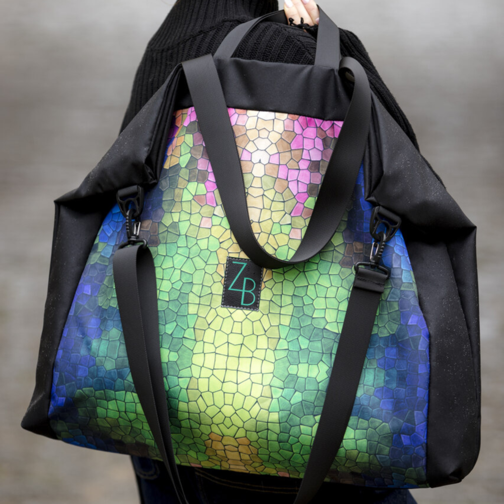Zielona miejska duża torba Zieliński Bags